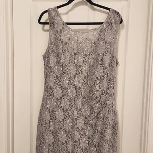 Connected apparel sequined/lace dress size 14